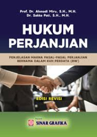 Hukum Perjanjian; Penjelasan Makna Pasal-pasal Perjanjian Bernama Dalam KUH Perdata (BW)