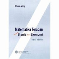 Matematika Terapan Untuk Bisnis dan Ekonomi Edisi Kedua